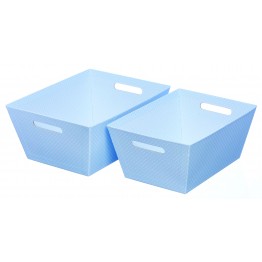  Hamper Trays Baby Blue, Set of 2 GBA998